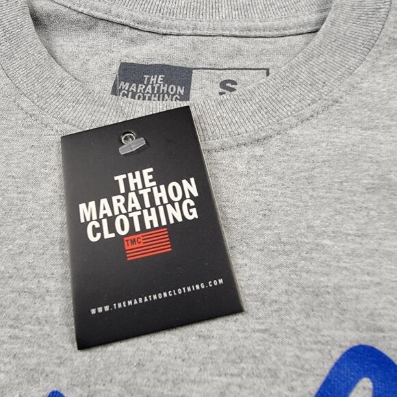 The Marathon Clothing Shirt Mens Small Gray Blue Crenshaw Graphic Tee TMC Logo - Picture 7 of 10